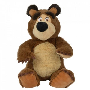 Jucarie de plus Masha and the Bear, Bean Bag Bear 20 cm