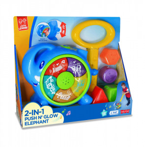 Little Learner Jucarie de impins 2 in 1 - Elefantel - Img 1