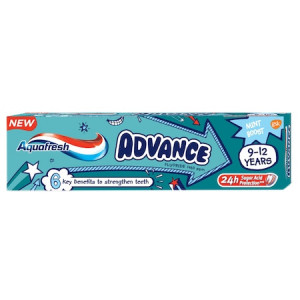 Pasta de dinti Aquafresh Advance, 9-12 ani, 75ml