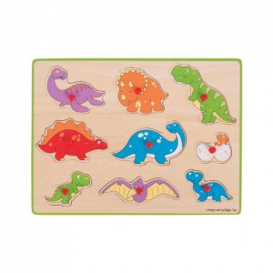 Puzzle din lemn incastru - Dinozauri