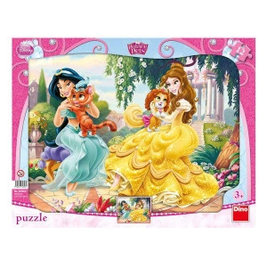 Puzzle - Printese cu animalute (12 piese)