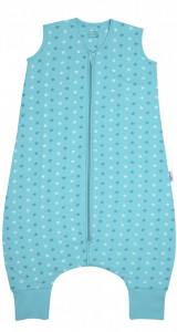 Sac de dormit cu picioruse Teal Stars 18-24 luni 3.5 Tog