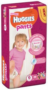 Scutece-chilotel Huggies Mega Pack, Nr.6, Fete, 15-25 kg, 36 buc