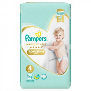 Scutece-chilotel Pampers Premium Care Pants 4 Mega Box 58 buc