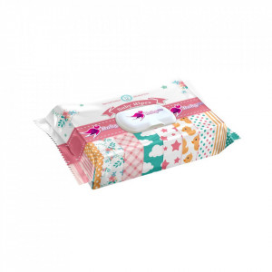 Servetele Umede Baby Fin 72 buc Diverse Modele Cu Capac - Img 2