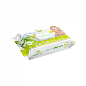Servetele Umede Doctor Wipes Aloe Vera 72 buc Cu Capac