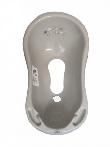 Cada de baie 84 cm cu dop cu covor antiderapant , Zebra Grey - Img 2