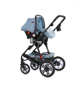 Carucior Lora, 3 in 1, Lorelli, Blue - Img 3