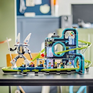 LEGO CITY PARC CU ROLLER-COASTER LUMEA ROBOTILOR 60421 - Img 2