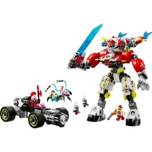 LEGO DREAMZZZ ROBOTUL TIGRU AL LUI COOPER SI MASINA HOT ROD A LUI ZERO 71497 - Img 1