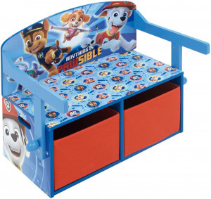 Mobilier 2 in 1 pentru depozitare jucarii Paw Patrol - Img 1