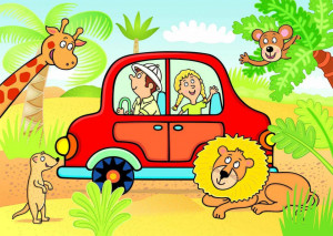 Puzzle de podea - Safari (24 piese) - Img 2
