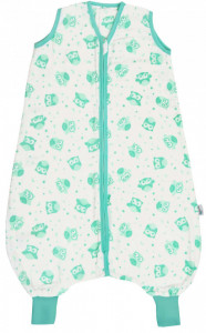 Sac de dormit cu picioruse Mint Owl din muselina 12-18 luni 0.5 Tog