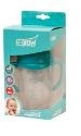 Biberon 3-6 luni din Sticla 180 ml Gat Larg cu Protectie Plastic Moale U-GROW A-1077 - Img 2