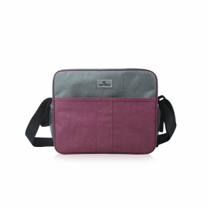 Geanta accesorii bebe, gri si roz