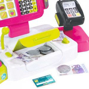 Jucarie Casa de marcat Mini Shop roz cu accesorii - Img 4
