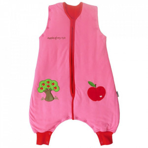 Sac de dormit cu picioruse si maneca lunga detasabila Apple of my eye 12-18 luni 2.5 Tog