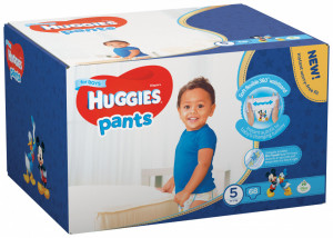 Scutece-chilotel Huggies Box Pack, Nr.5, Baieti, 12-17 kg, 68 buc