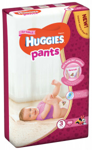 Scutece-chilotel Huggies Jumbo Pack, Nr.3, Fete, 6-11 kg, 44 buc
