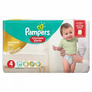 Scutece-chilotel Pampers Premium Care Pants 4 Value Pack 44 buc