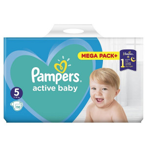 Scutece Pampers Active Baby, Nr.5, Mega Box 110 buc