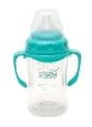 Biberon 3-6 luni din Sticla 180 ml Gat Larg cu Protectie Plastic Moale U-GROW A-1077 - Img 3