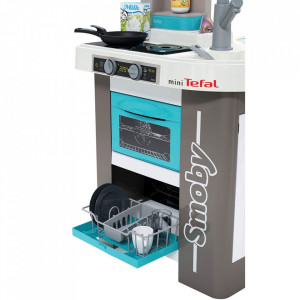 Bucatarie Smoby Mini Tefal Studio Bubble gri albastru - Img 5
