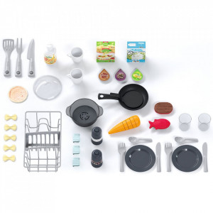 Bucatarie Smoby Tefal Studio XXL Bubble gri cu rosu - Img 2