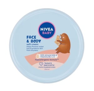 Crema Nivea Baby Soft pentru fata si corp, cu lapte de migdale si vitamine, 200ml