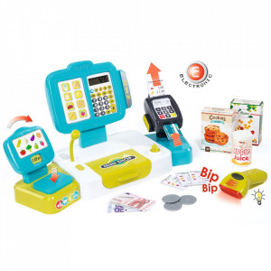 Jucarie Casa de marcat Large Cash Register albastru cu accesorii - Img 1