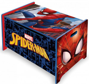 Ladita din lemn pentru depozitare jucarii Spiderman - Img 1