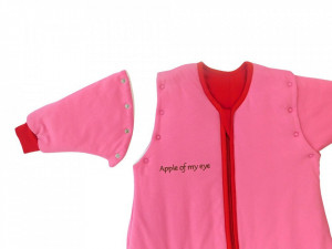 Sac de dormit cu picioruse si maneca lunga detasabila Apple of my eye 6-12 luni 2.5 Tog - Img 2