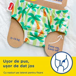 Scutec-chilotel pentru baie refolosibil, Huggies, nr 3-4, 11-14 kg, 1 buc, Tropical - Img 4