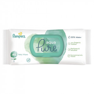 Servetele umede Pampers Aqua Pure, 48buc