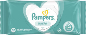 Servetele umede Pampers Sensitive, 52 buc - Img 2