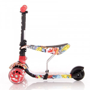 Trotineta pentru copii Smart, Red - Img 2