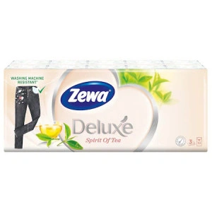 Batiste nazale Zewa Deluxe Spirit of Tea, 3 straturi, 10 pachete