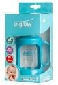 Biberon 0-3 luni din Sticla Gat Normal cu Protectie Plastic 120 ml U-GROW A-1007 - Img 2