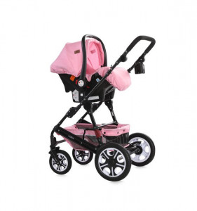 Carucior Lora, 3 in 1, Lorelli, Pink - Img 4