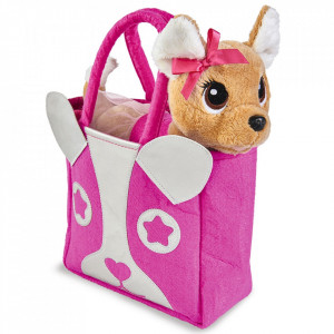 Jucarie de plus Catel Chi Chi Love Puppy 20 cm cu geanta - Img 2