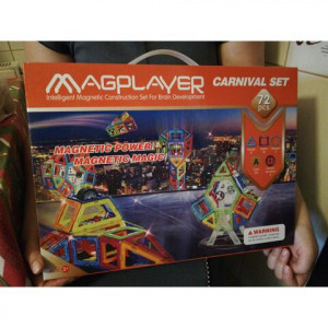 MAGPLAYER Set de constructie magnetic - 72 piese - Img 4