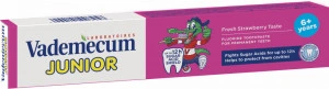 Pasta de dinti Vademecum junior, strawberry 6+ ani, 75 ml