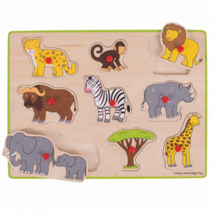 Puzzle din lemn incastru - Safari - Img 2