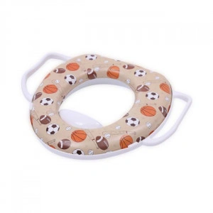 Reductor moale pentru toaleta, cu manere, Lorelli, White