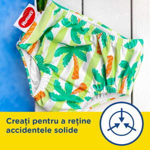 Scutec-chilotel pentru baie refolosibil, Huggies, nr 3-4, 11-14 kg, 1 buc, Tropical - Img 5