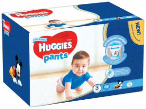 Scutece-chilotel Huggies Box Pack, Nr.3, Baieti, 6-11 kg, 88 buc