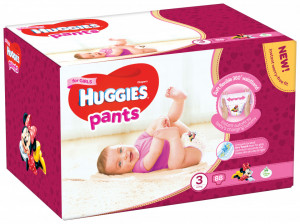 Scutece-chilotel Huggies Box Pack, Nr.3, Fete, 6-11 kg, 88 buc