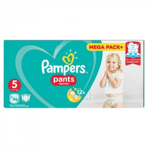 Scutece-chilotel Pampers Pants, Nr. 5, 12-17 kg, Mega Box Pack 96 buc