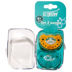 Set 2 Suzete Silicon U-Grow 6-18 Luni - Img 2
