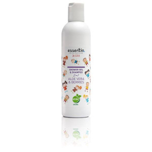 Gel de dus si sampon natural pentru copii 2 in 1 Aloe Vera & Fructe de padure 250ml